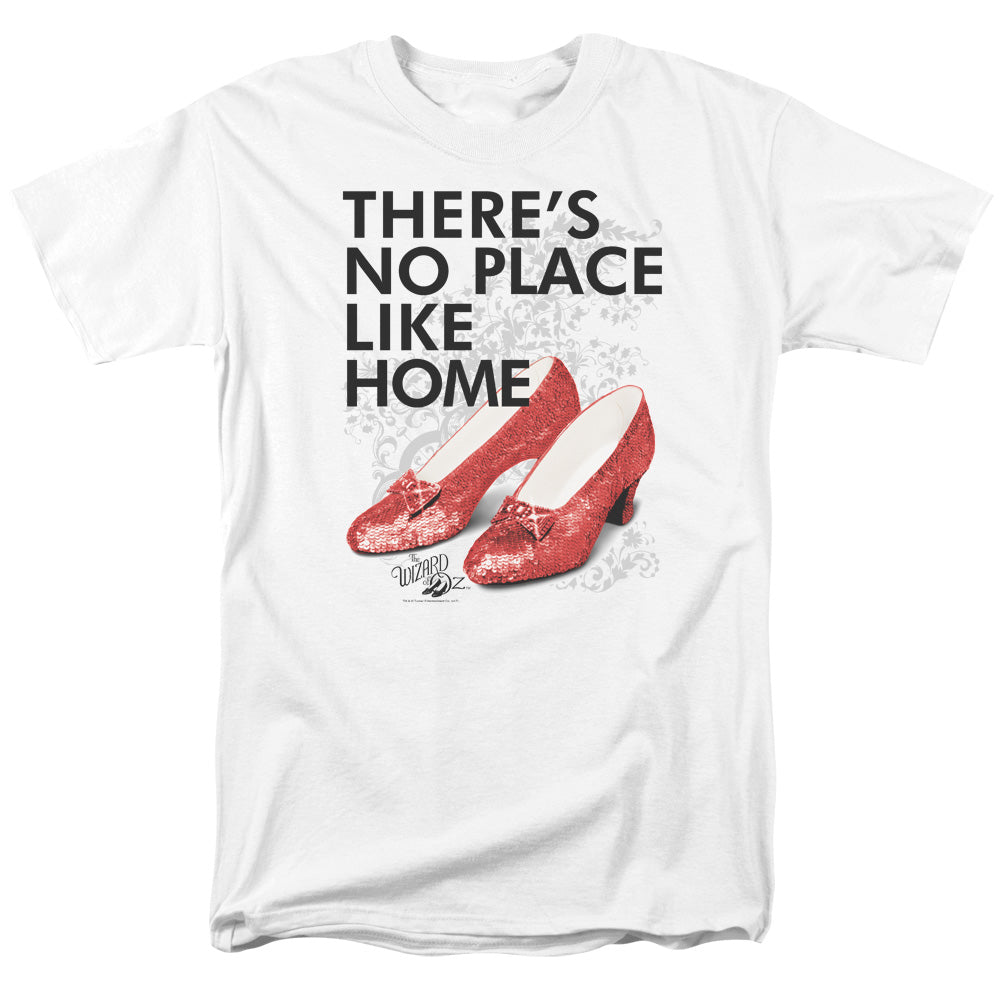 Wizard Of Oz - No Place Like Home - Short Sleeve Adult 18/1 - White T-shirt