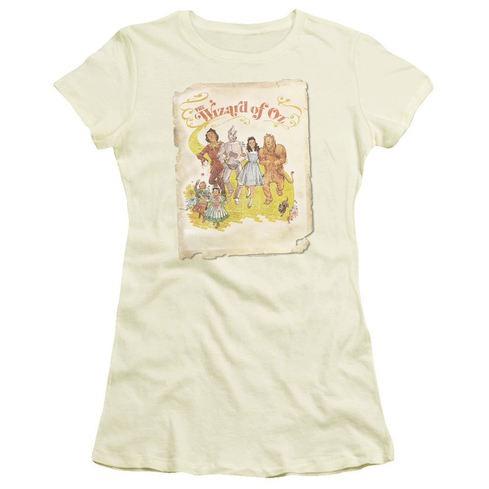 Wizard Of Oz - Poster - Short Sleeve Junior Sheer - Cream T-shirt