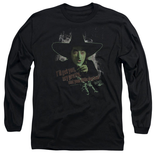 Wizard Of Oz - And Your Little Dog Too - Long Sleeve Adult 18/1 - Black T-shirt