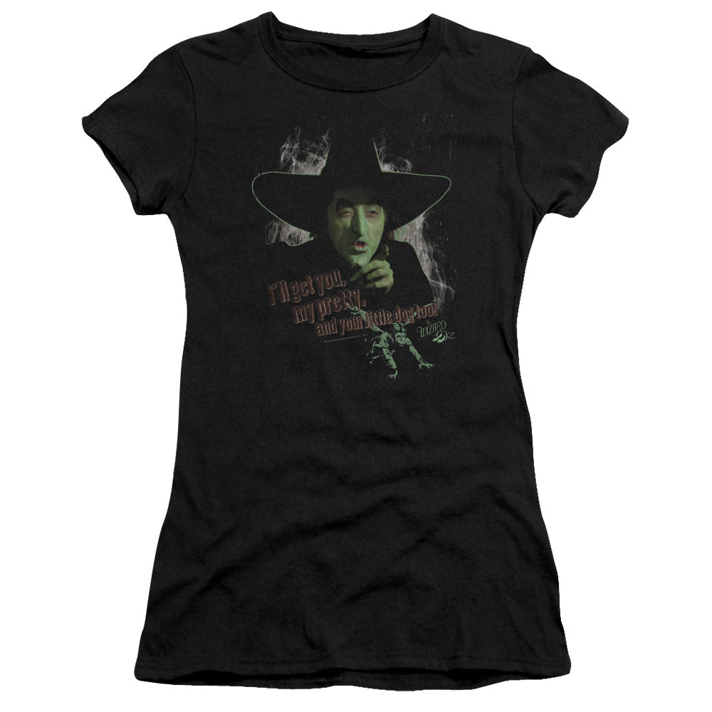 Wizard Of Oz - And Your Little Dog Too - Short Sleeve Junior Sheer - Black T-shirt