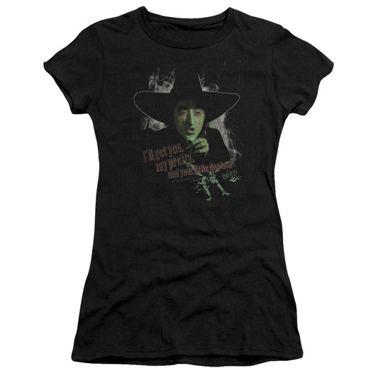 Wizard Of Oz - And Your Little Dog Too - Short Sleeve Junior Sheer - Black T-shirt