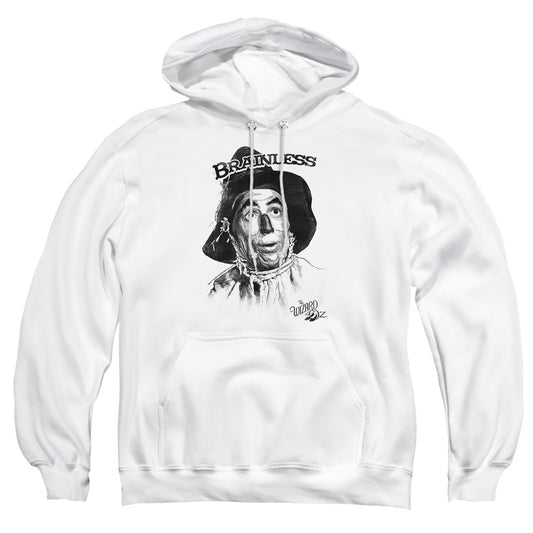 Wizard Of Oz - Brainless - Adult Pull-over Hoodie - White