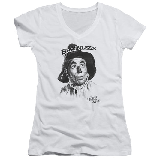 Wizard Of Oz - Brainless-junior V-neck - White