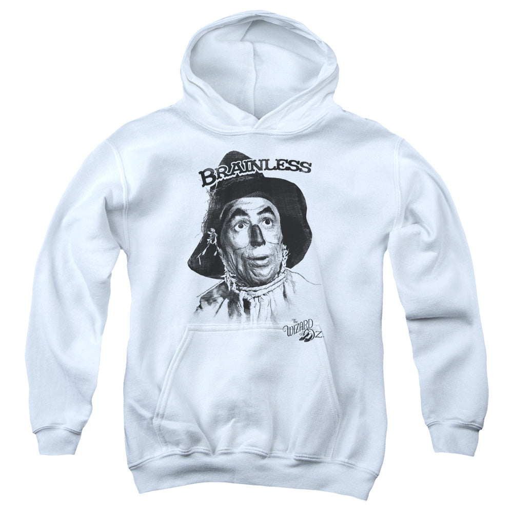 Wizard Of Oz - Brainless - Youth Pull-over Hoodie - White