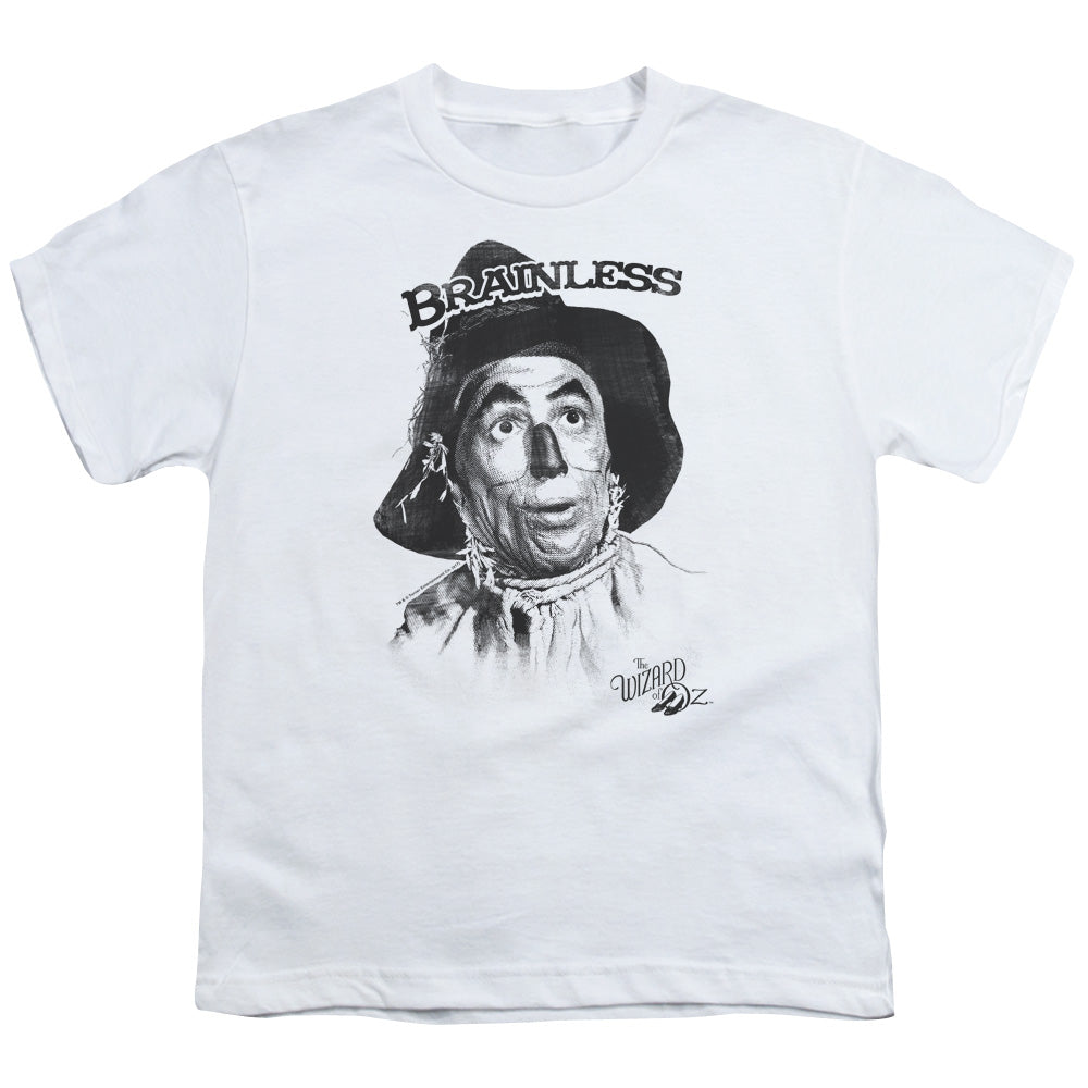Wizard Of Oz - Brainless - Short Sleeve Youth 18/1 - White T-shirt