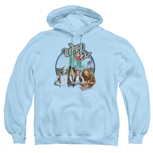 Wizard Of Oz - Were Off To See Wizard - Adult Pull-over Hoodie - Light Blue