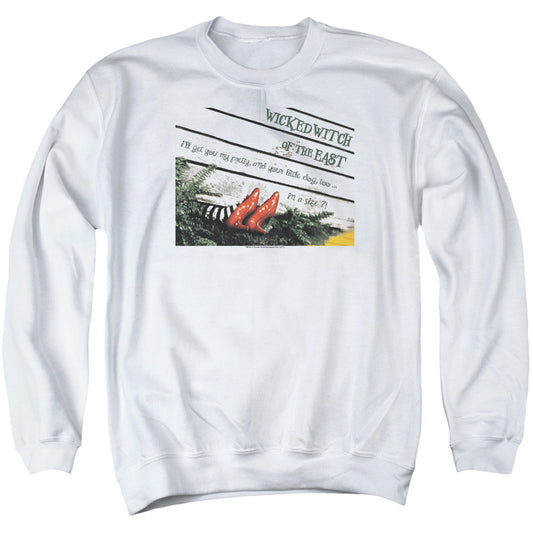 Wizard Of Oz - Size 7 - Adult Crewneck Sweatshirt - White