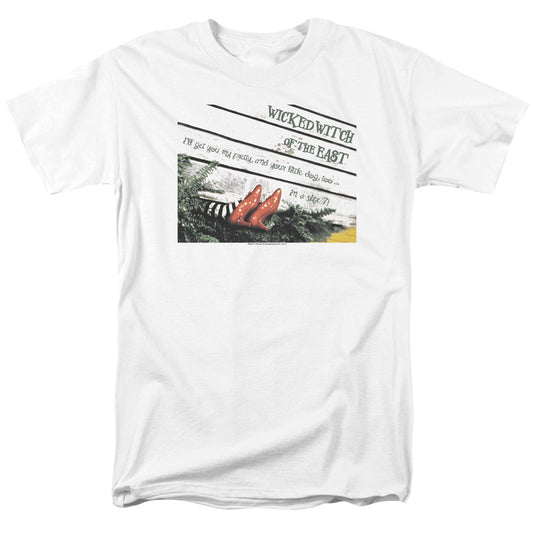 Wizard Of Oz - Size 7 - Short Sleeve Adult 18/1 - White T-shirt