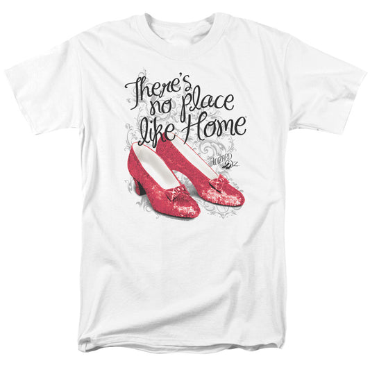 Wizard Of Oz - Ruby Slippers - Short Sleeve Adult 18/1 - White T-shirt