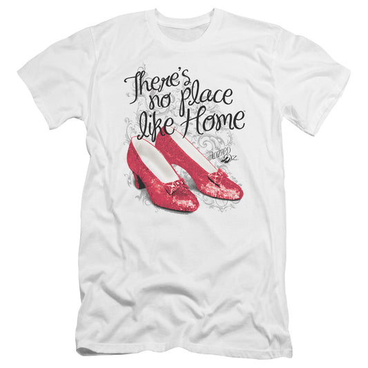 Wizard Of Oz - Ruby Slippers-hbo Short Sleeve Adult 30/1 - White T-shirt