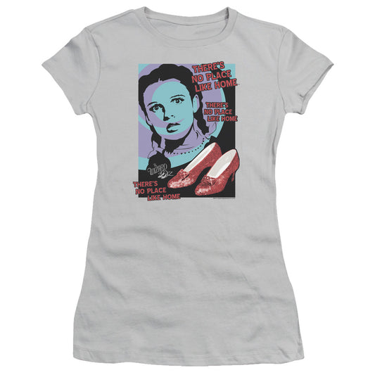 Wizard Of Oz - Click 3 Times - Short Sleeve Junior Sheer - Silver T-shirt