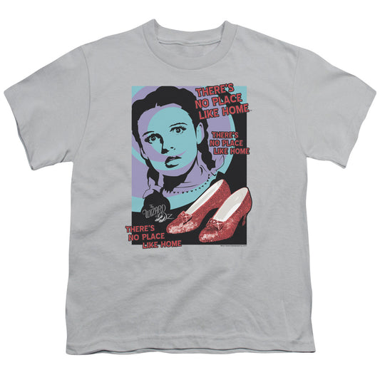 Wizard Of Oz - Click 3 Times - Short Sleeve Youth 18/1 - Silver T-shirt
