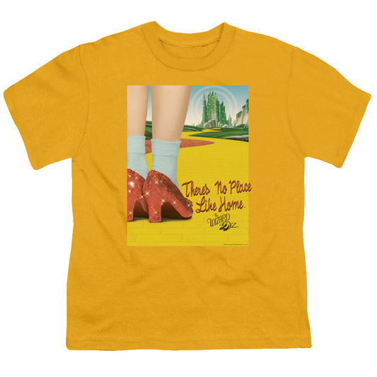Wizard Of Oz - The Way Home - Short Sleeve Youth 18/1 - Gold T-shirt