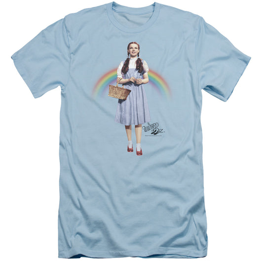Wizard Of Oz - Over The Rainbow - Short Sleeve Adult 30/1 - Light Blue T-shirt