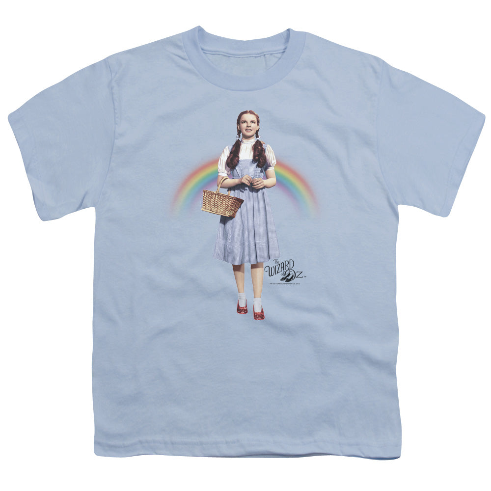 Wizard Of Oz - Over The Rainbow - Short Sleeve Youth 18/1 - Light Blue T-shirt