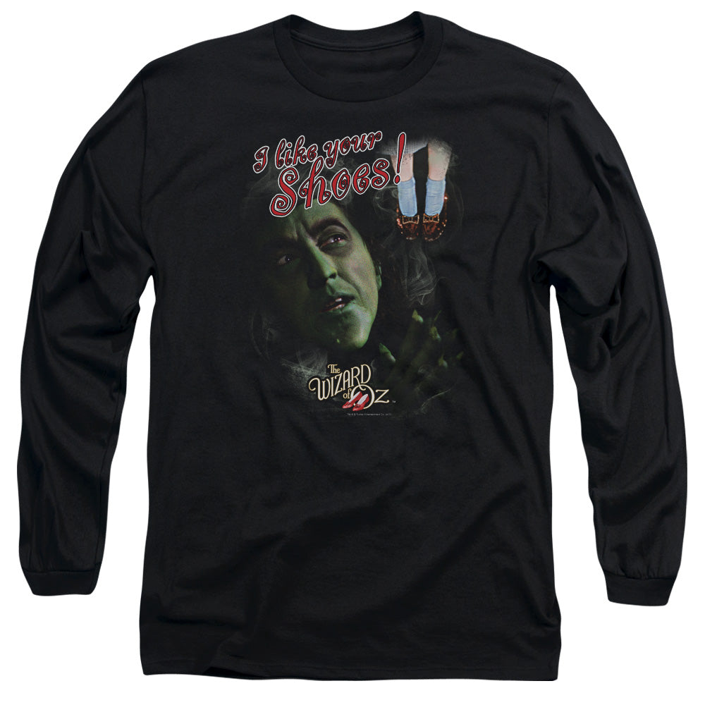 Woz - I Like Your Shoes - Long Sleeve Adult 18/1 - Black T-shirt