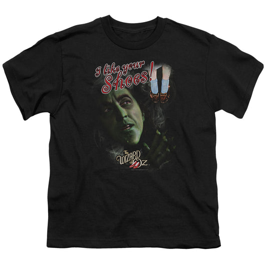 Woz - I Like Your Shoes - Short Sleeve Youth 18/1 - Black T-shirt
