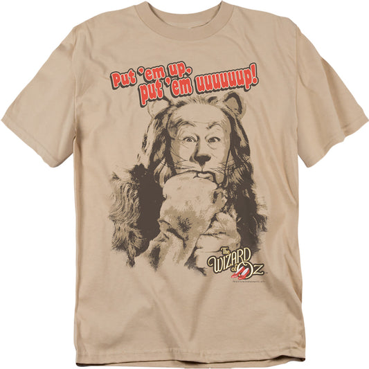 Wizard Of Oz - Put Em Up - Short Sleeve Adult 18/1 - Sand T-shirt