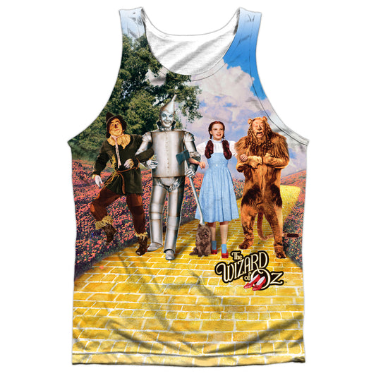 Woz - On The Road - Adult Poly Tank Top - White