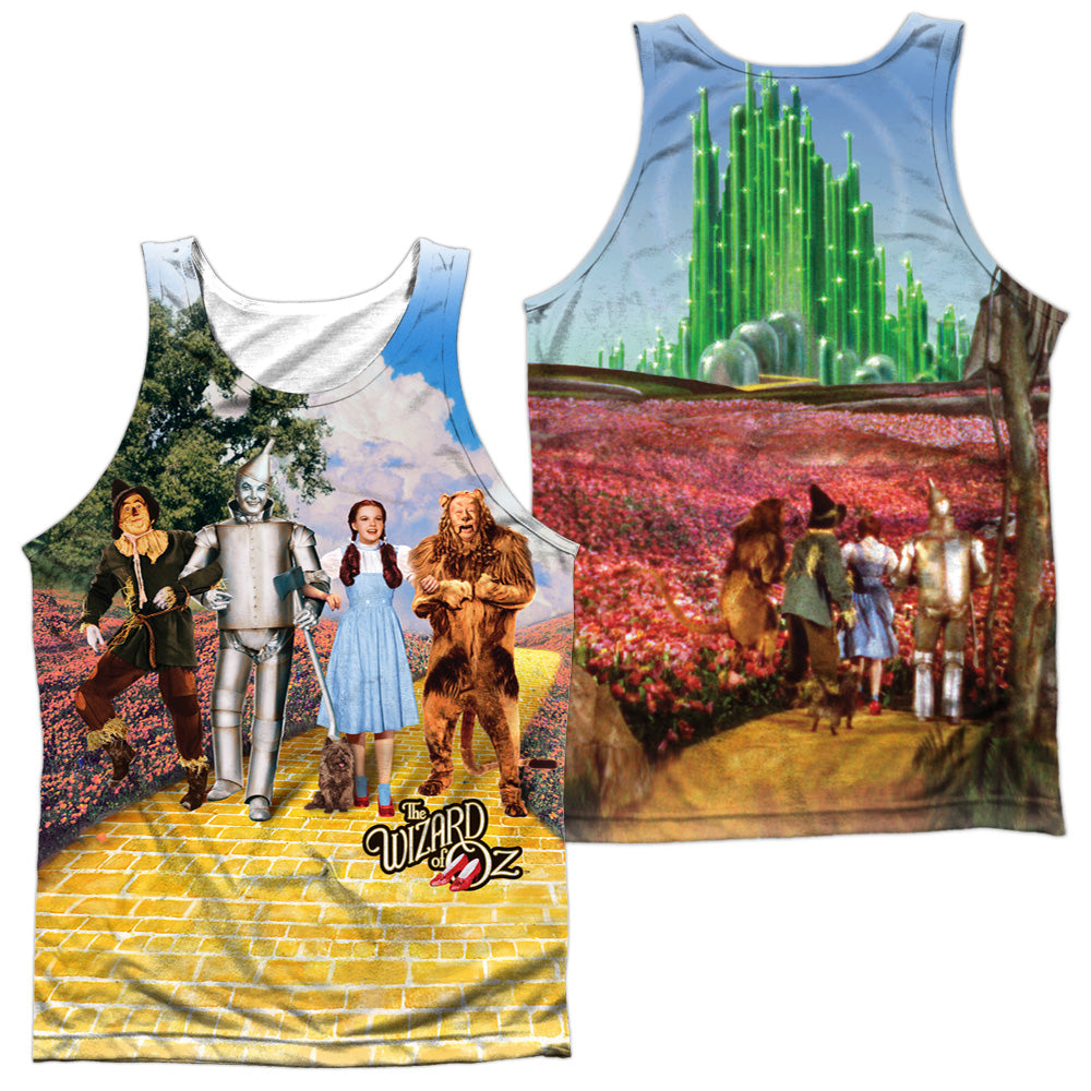 Woz - On The Road (Front/back Print) - Adult Poly Tank Top - White