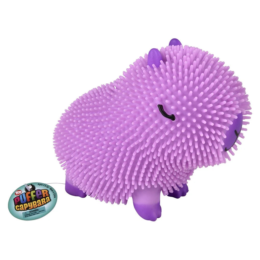 Capybara Puffer Toy 6” – Squishy Stress Relief Fidget Toy (Random Color)