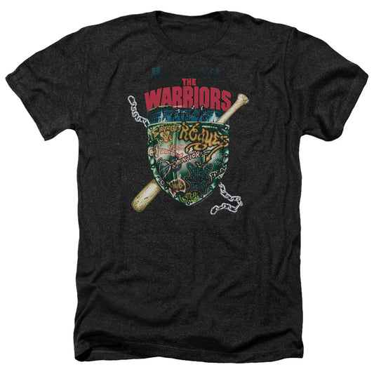 Warriorshort Sleevehield - Adult Heather-black T-shirt