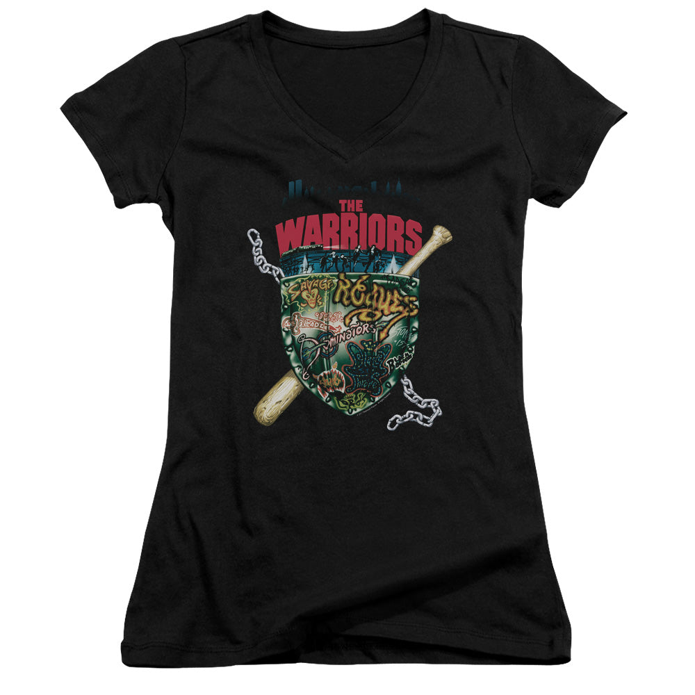 Warriorshort Sleevehield - Junior V-neck - Black T-shirt