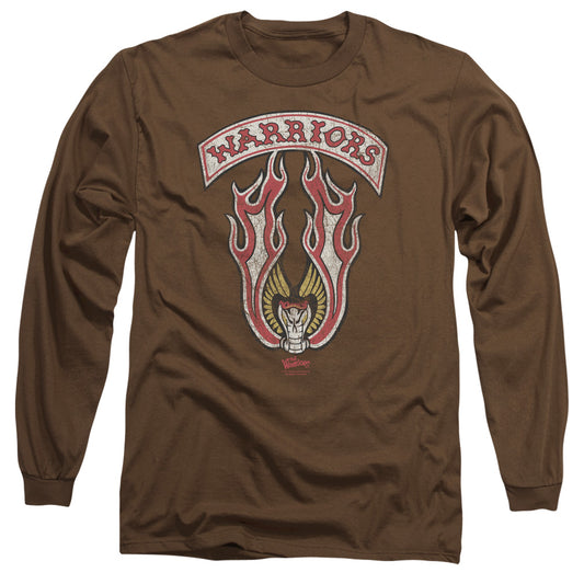 Warriors - Emblem - Long Sleeve Adult 18/1 - Coffee T-shirt