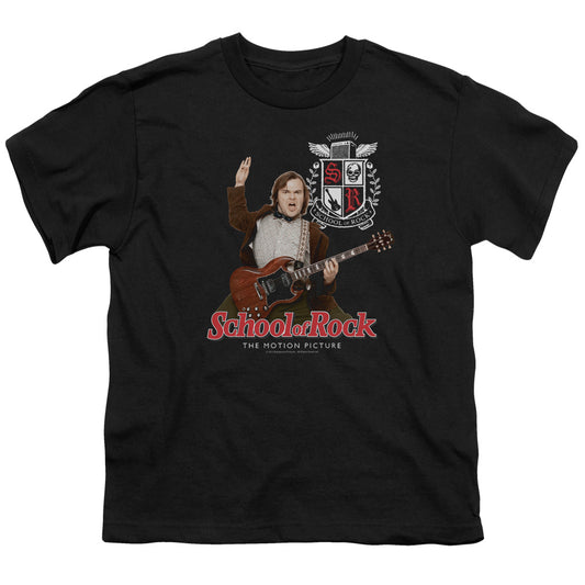 School Of Rock - The Teacher Is In - Short Sleeve Youth 18/1 - Black T-shirt
