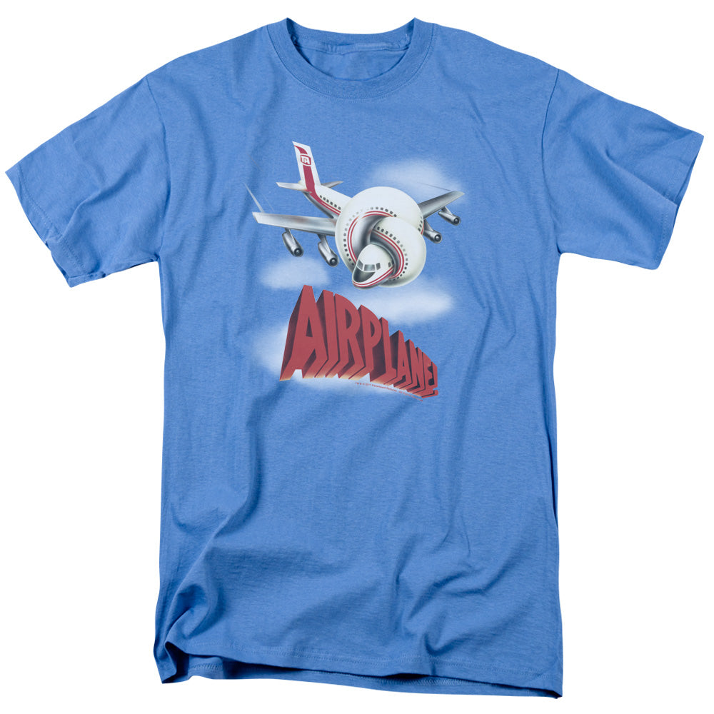 Airplane - Logo - Short Sleeve Adult 18/1 - Carolina Blue T-shirt