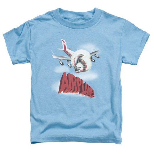 Airplane - Logo - Short Sleeve Toddler Tee - Carolina Blue T-shirt