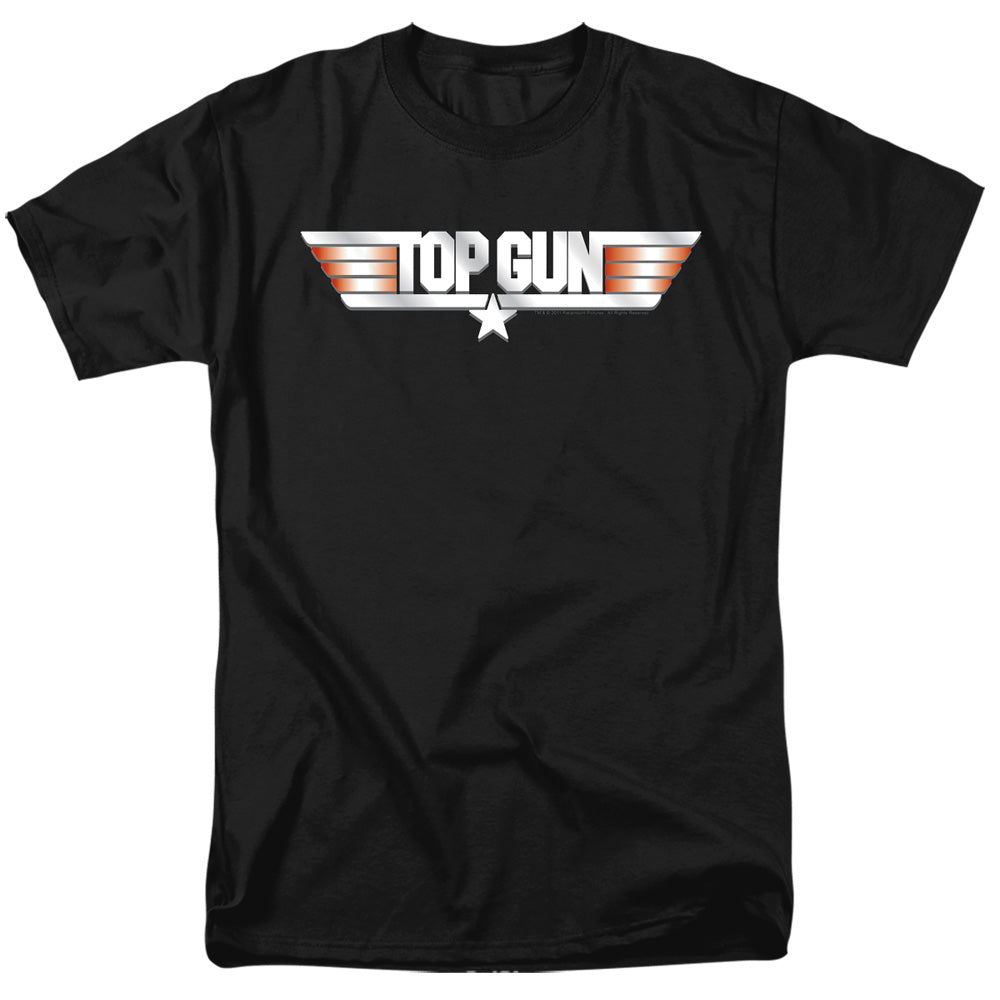 Top Gun - Logo - Short Sleeve Adult 18/1 - Black T-shirt