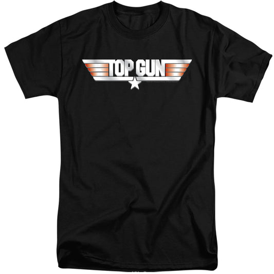 Top Gun - Logo - Short Sleeve Adult Tall - Black T-shirt