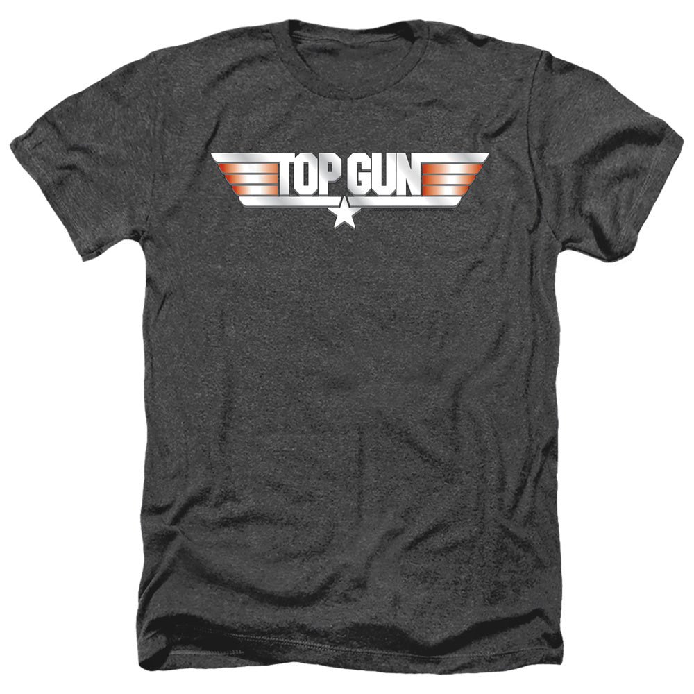 Top Gun - Logo - Adult Heather-black