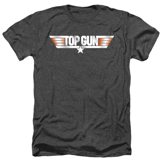Top Gun - Logo - Adult Heather-black