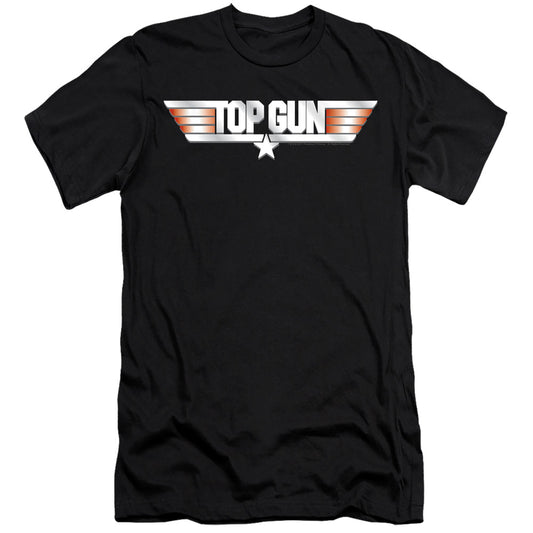 Top Gun - Logo - Short Sleeve Adult 30/1 - Black T-shirt
