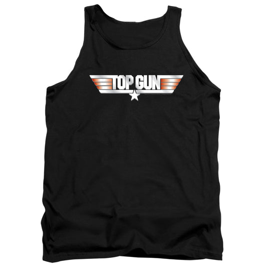 Top Gun - Logo - Adult Tank - Black
