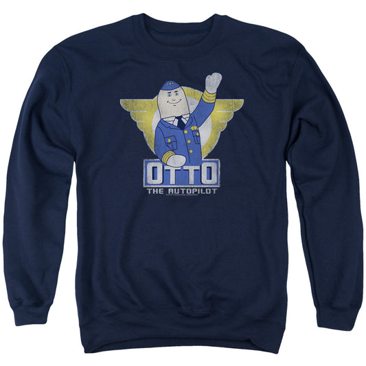 Airplane - Otto - Adult Crewneck Sweatshirt - Navy