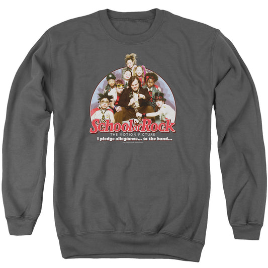School Of Rock - I Pledge Allegiance - Adult Crewneck Sweatshirt - Charcoal