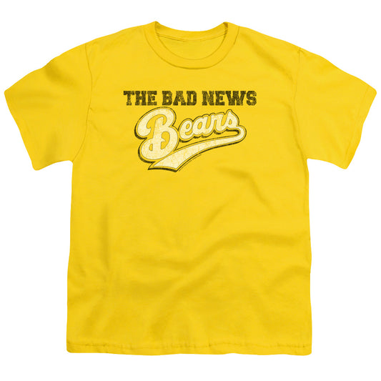 BAD NEWS BEARS LOGO - S/S YOUTH 18/1 - YELLOW T-Shirt