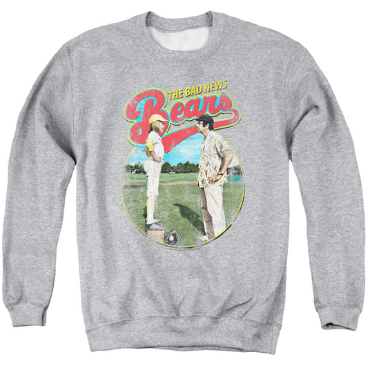 Bad News Bears - Vintage - Adult Crewneck Sweatshirt - Athletic Heather