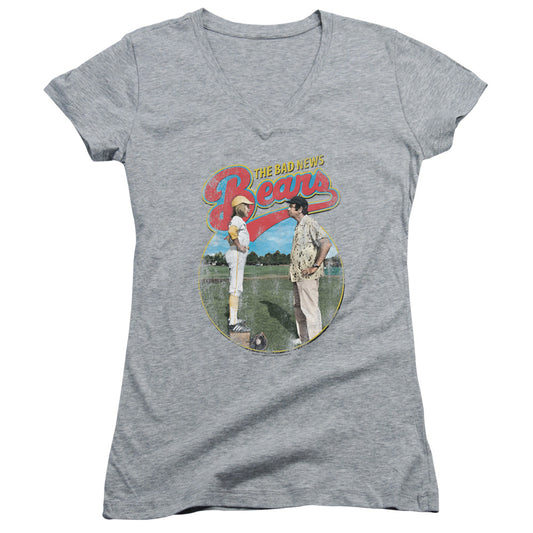 Bad News Bears Vintage - Junior V-neck - Athletic Heather