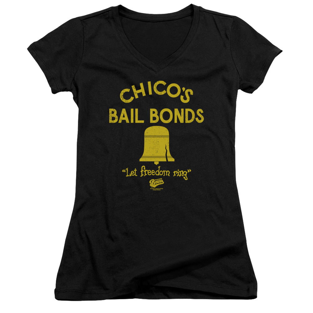 Bad News Bears - Chicos Bail Bonds - Junior V-neck - Black