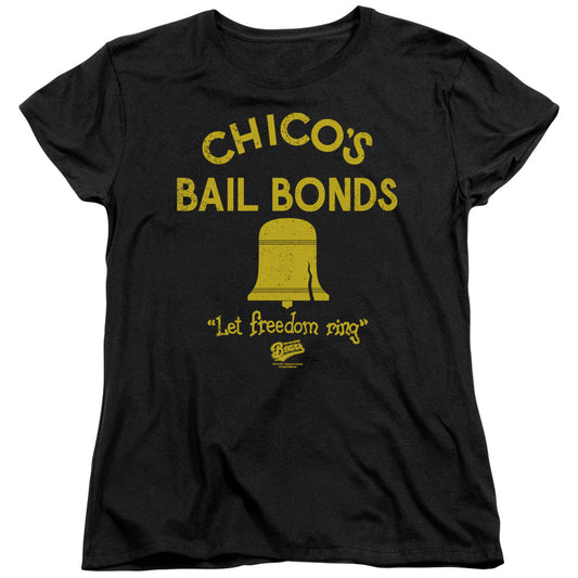 Bad News Bears - Chicos Bail Bonds - Short Sleeve Womens Tee - Black T-shirt