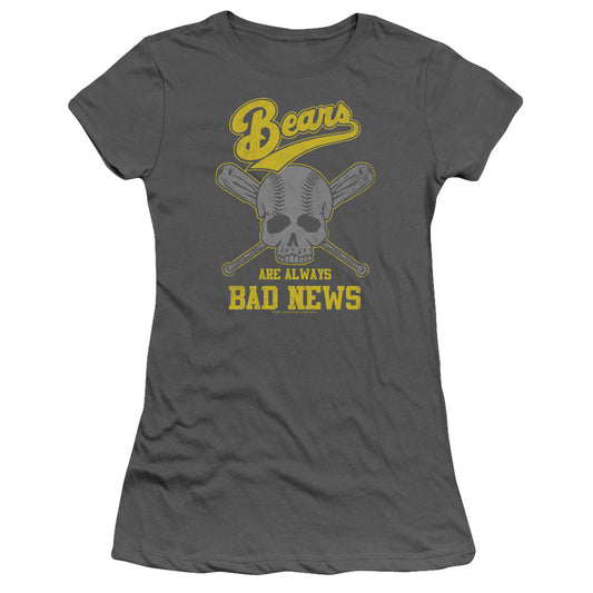 BAD NEWS BEARS ALWAYS BAD NEWS - S/S JUNIOR SHEER - CHARCOAL T-Shirt