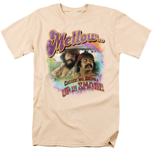Up In Smoke - Mellow - Short Sleeve Adult 18/1 - Cream T-shirt