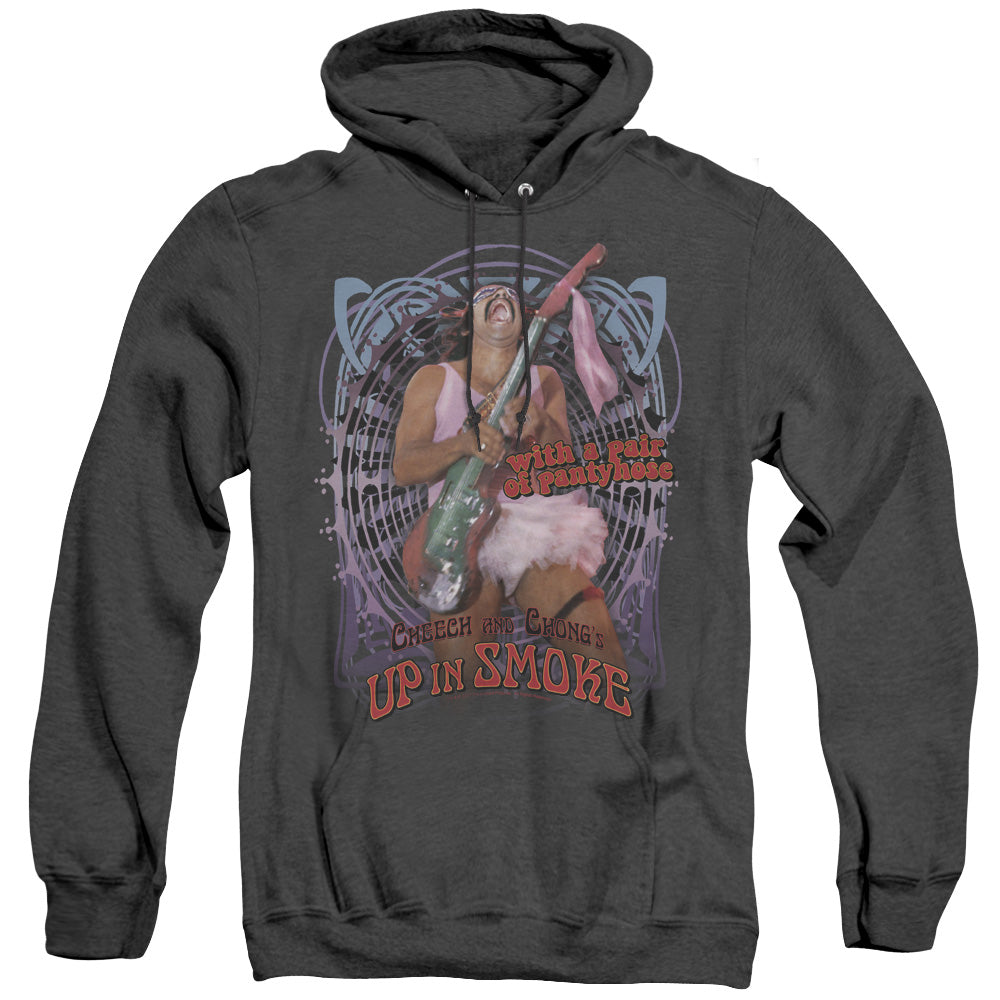 Up In Smoke - Pantyhose - Adult Heather Hoodie - Black