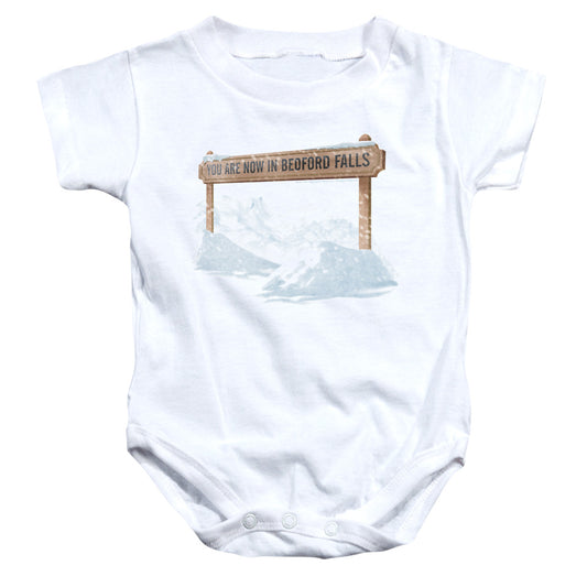 Its A Wonderful Life - Bedford Falls-infant Snapsuit - White