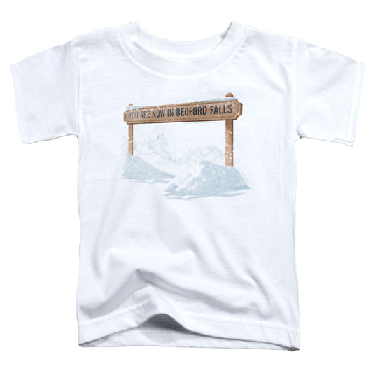Its A Wonderful Life - Bedford Falls - Short Sleeve Toddler Tee - White T-shirt