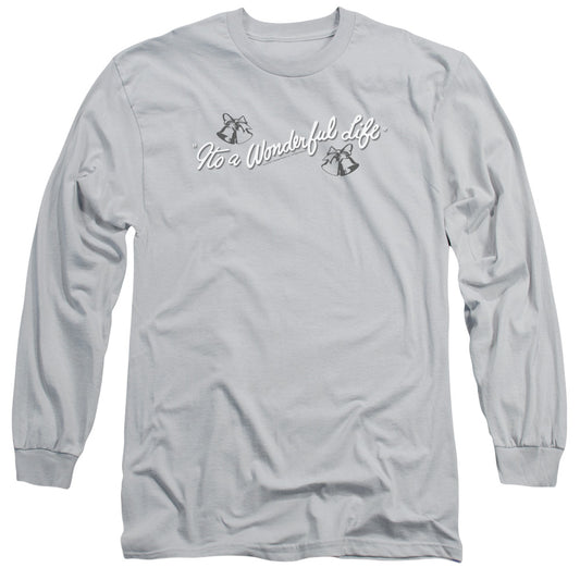 Its A Wonderful Life - Logo - Long Sleeve Adult 18/1 - Silver T-shirt